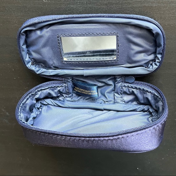 Vintage Christian Dior Perfume Navy Blue Bag - Picture 6 of 10